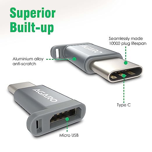 AGARO AG Blaze Micro to USB Type C Adapter AGARO AG Blaze Micro to USB Type C Adapter